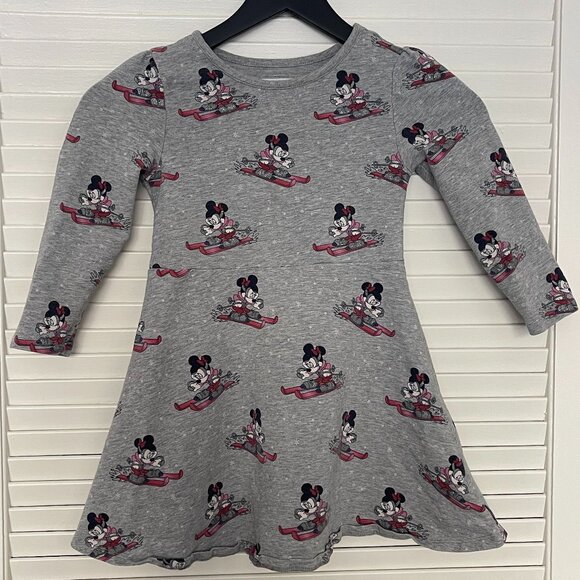 Disney Baby Gap Minnie Mouse Skiing Long-Sleeve Dress | Girls - Picture 1 of 3